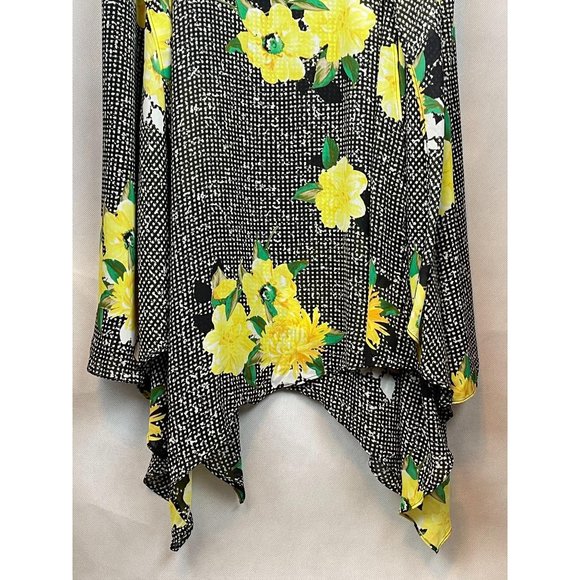 16 INC Women's Cold Shoulder Floral MIDI Dress - Picture 9 of 10